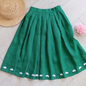 Green skirt