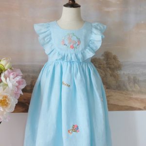 Bluebell Bunny Embroidered Dress