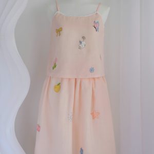 Peachy Picnic Dress